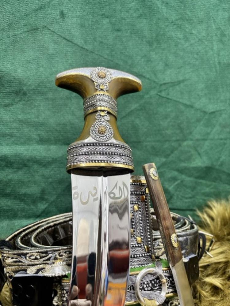 جنبية خنجر فضة الكايدة