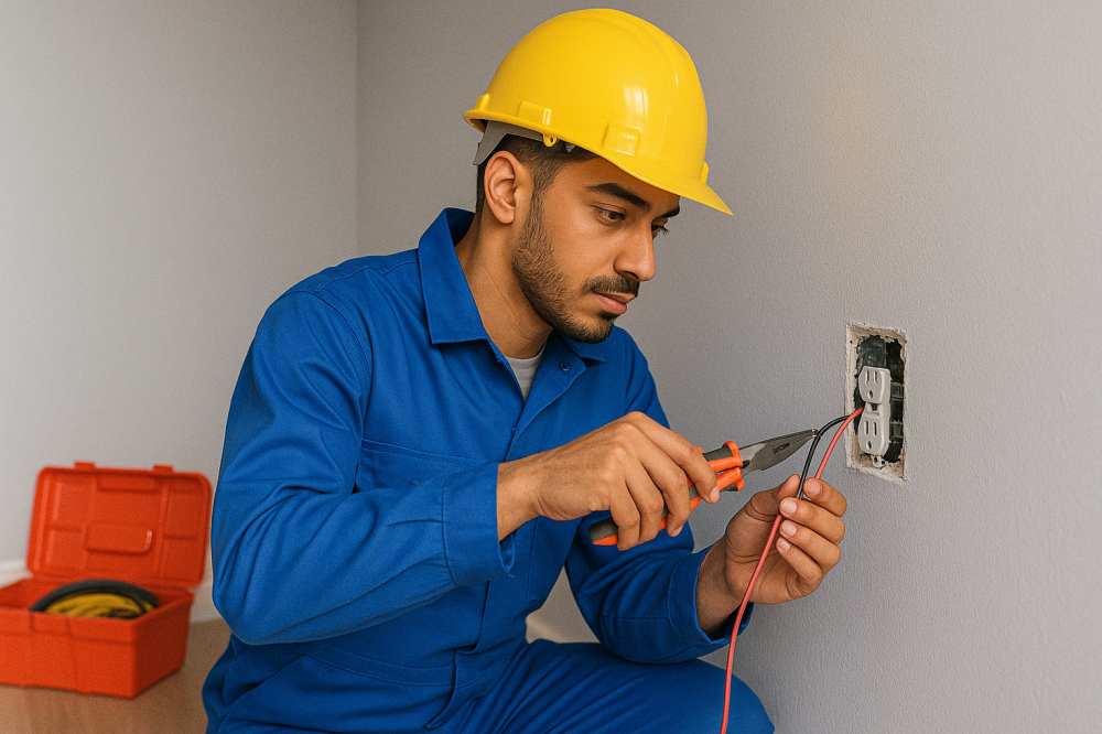 إعلان وظيفي لشركة سراكو شركة شخص واحد في بيشة لوظيفة كهربائي مباني، يت