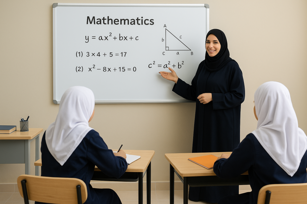 إعلان وظيفة معلمة رياضيات في مدارس الوطن النموذجية الأهلية بالمدينة ال