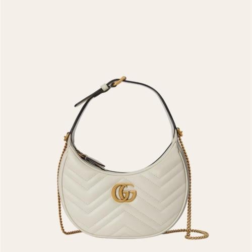 Gucci GG marmont half-moon-shaped mini