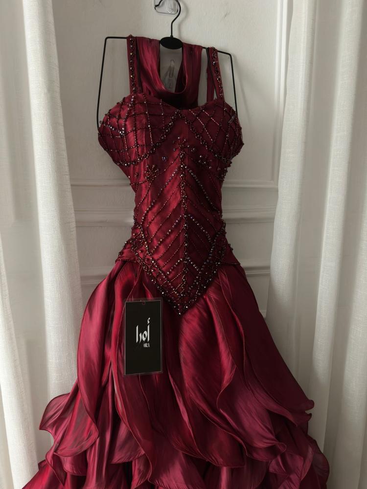 cocktail purple dresses Berylove Women Halter Sequin Homecoming Dress Dark A Line Satin Dress Size:42 X-Long or semi flower girl dresses for wedding Tropical Beach Vacation Outfit