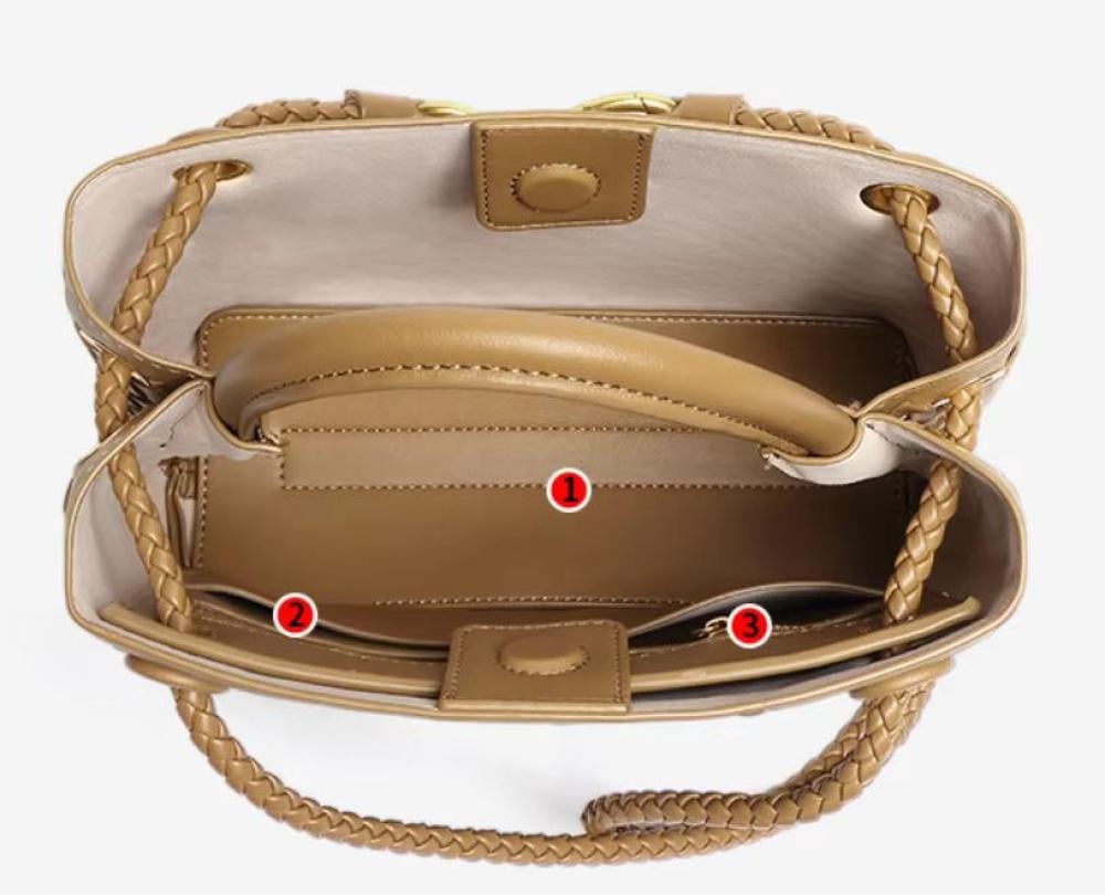 شنطة يد وكتف انديامو اسود مقاس 25 سم عالية الجودة