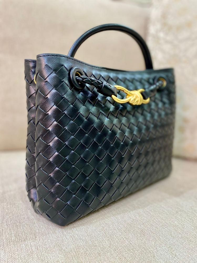 شنطة يد وكتف انديامو اسود مقاس 25 سم عالية الجودة