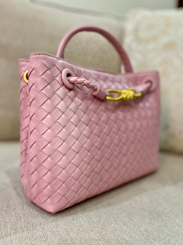 شنطة يد وكتف انديامو وردي مقاس 25 سم عالية الجودة