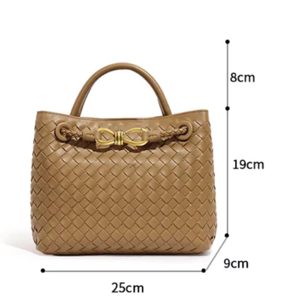 شنطة يد وكتف انديامو عنابي مقاس 25 سم عالية الجودة