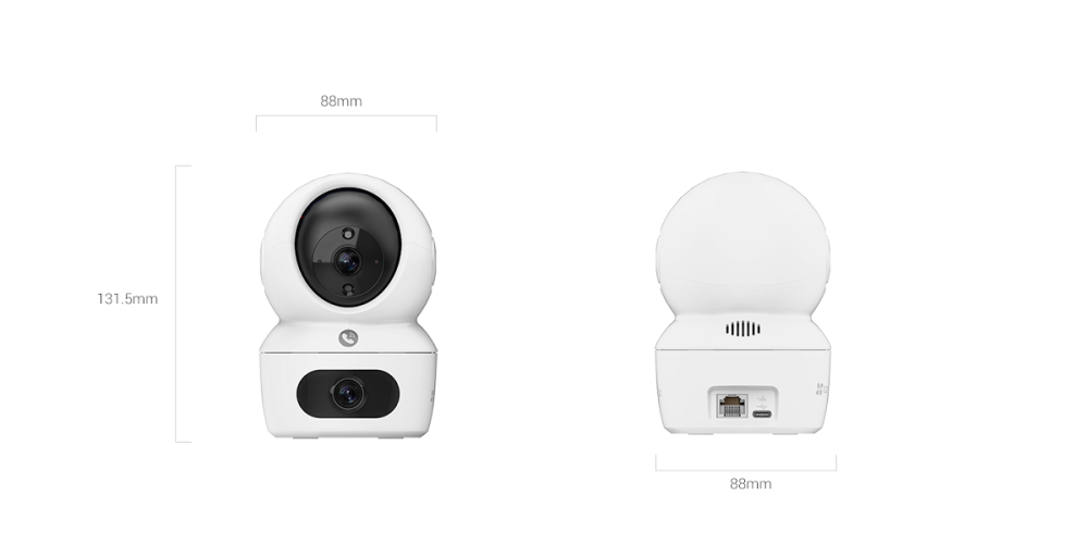EZVIZ H7C Dual Smart Home Security Camera – Two 2K+ Lenses and