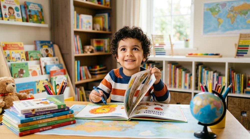 ما العمر المناسب لتعليم الطفل اللغة الإنجليزية؟