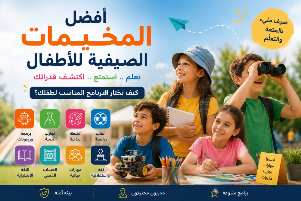 أفضل المخيمات الصيفية للأطفال