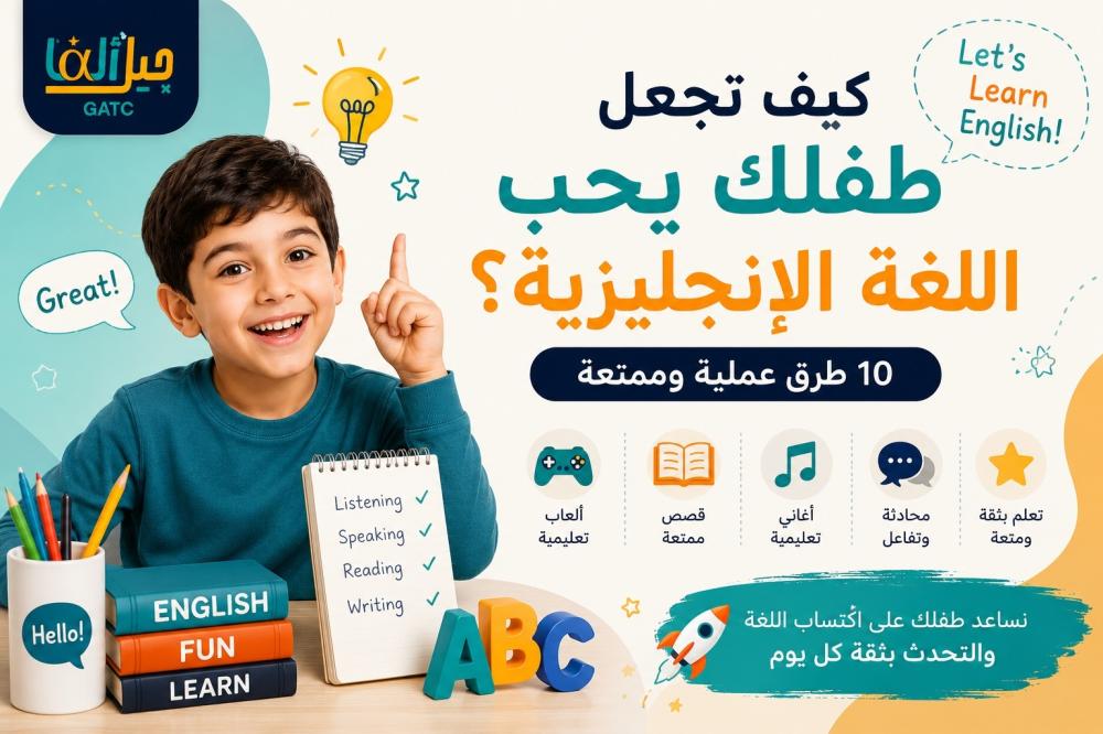 كيف تجعل طفلك يحب اللغة الإنجليزية؟