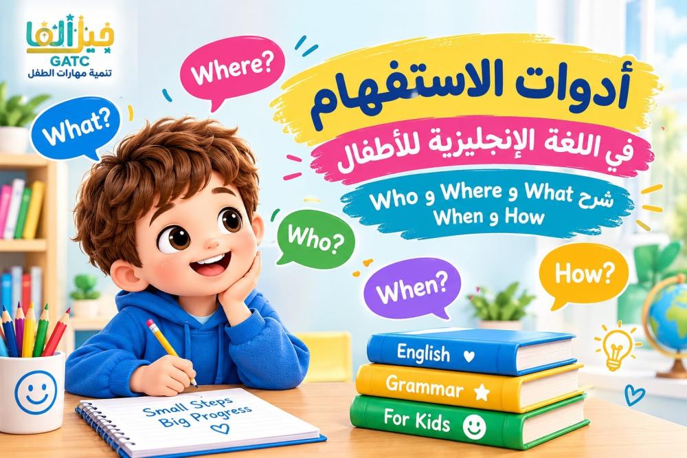 أدوات الاستفهام في اللغة الإنجليزية للأطفال
