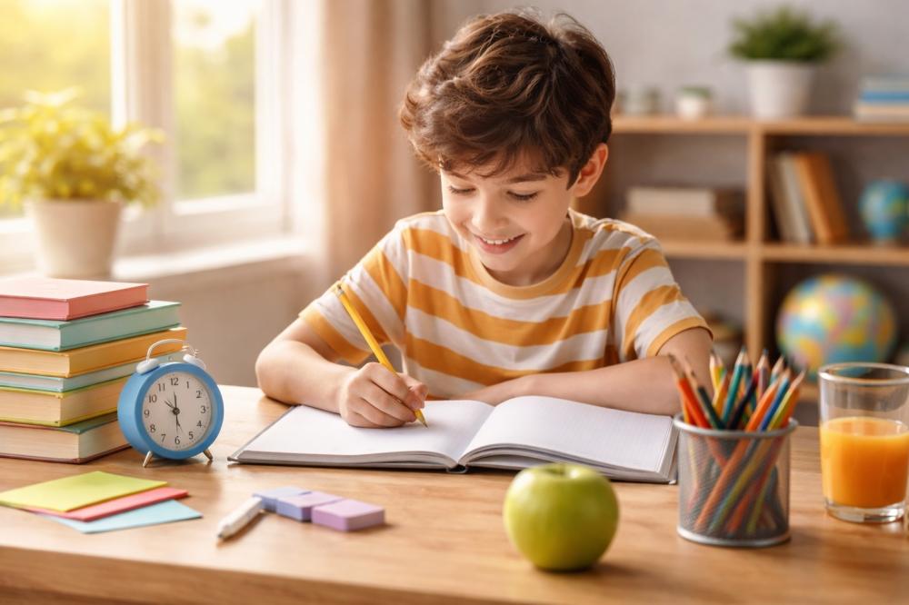 أفضل وقت للمذاكرة للأطفال