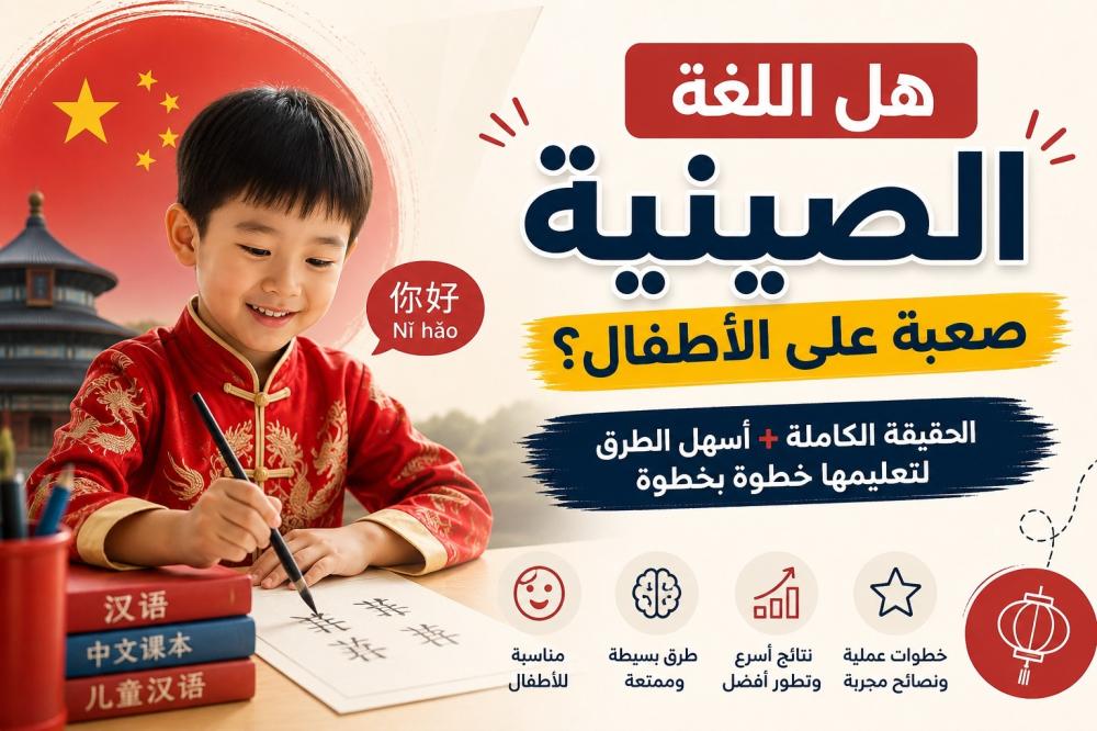 هل اللغة الصينية صعبة على الأطفال؟