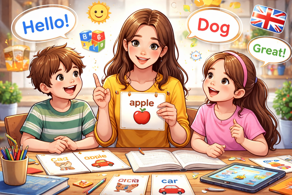 تعلم اللغة الإنجليزية للأطفال