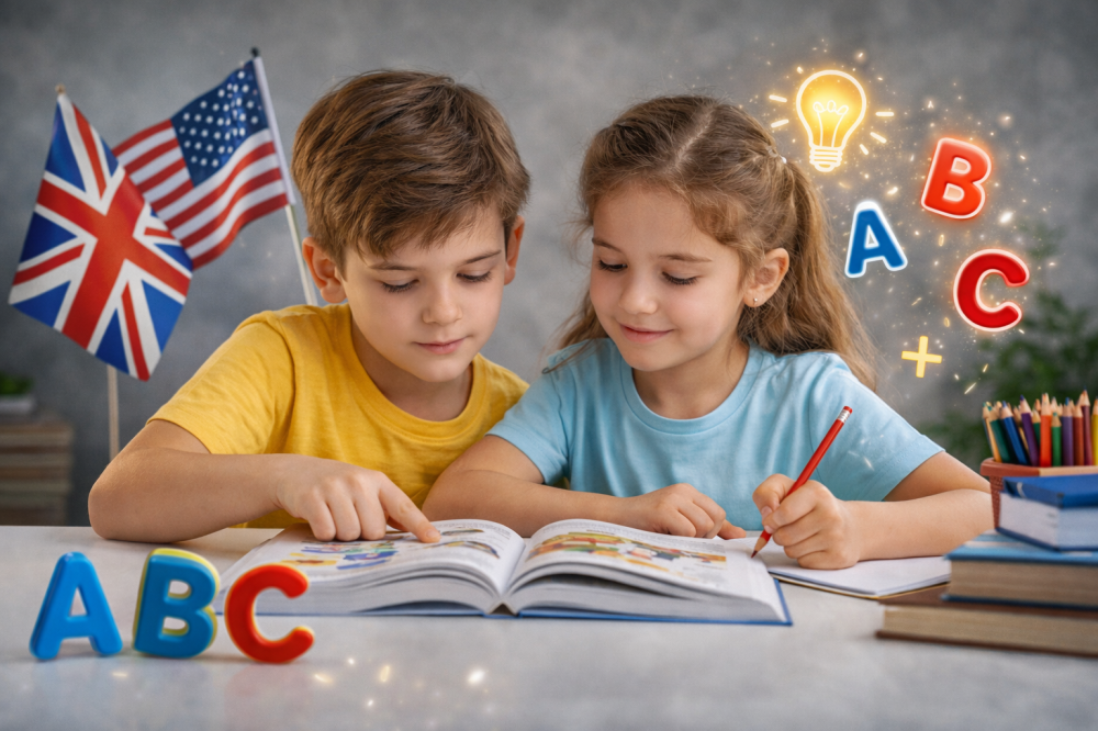 تعليم اللغة الإنجليزية للأطفال