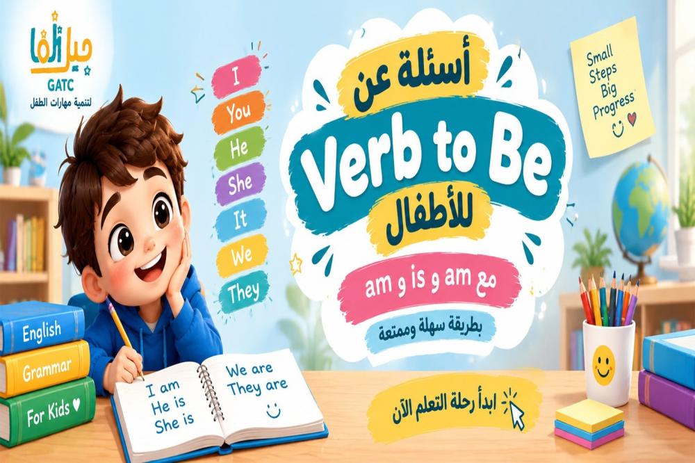 تعلم Verb to Be للأطفال | شرح am وis وare بطريقة سهلة وممتعة