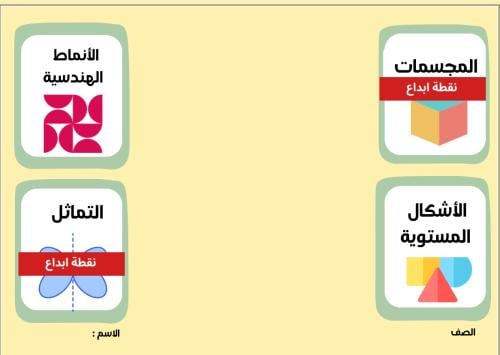 الاشكال الهندسية