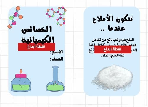 الخصائص الكيميائية