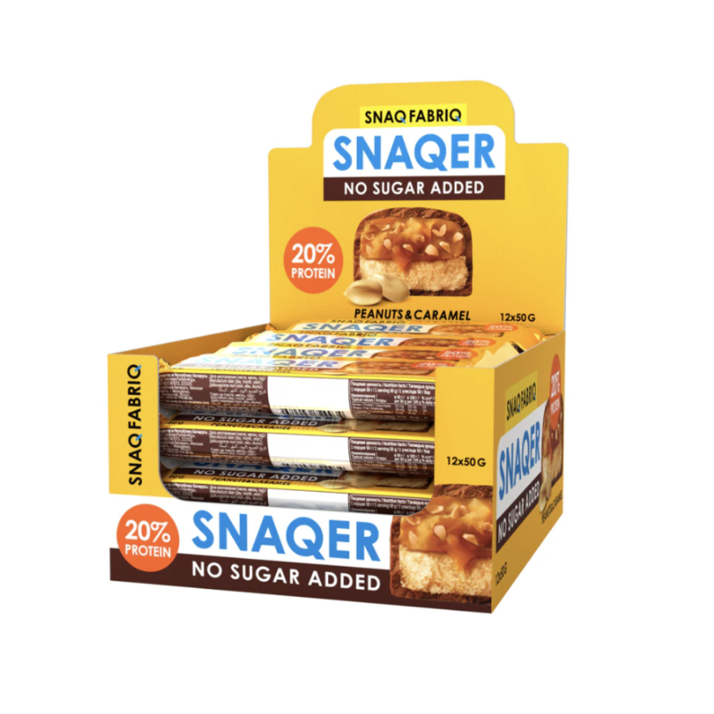 Packet Snaq Fabriq Protein Bar Peanuts and Caramel flavor 50*12 gm