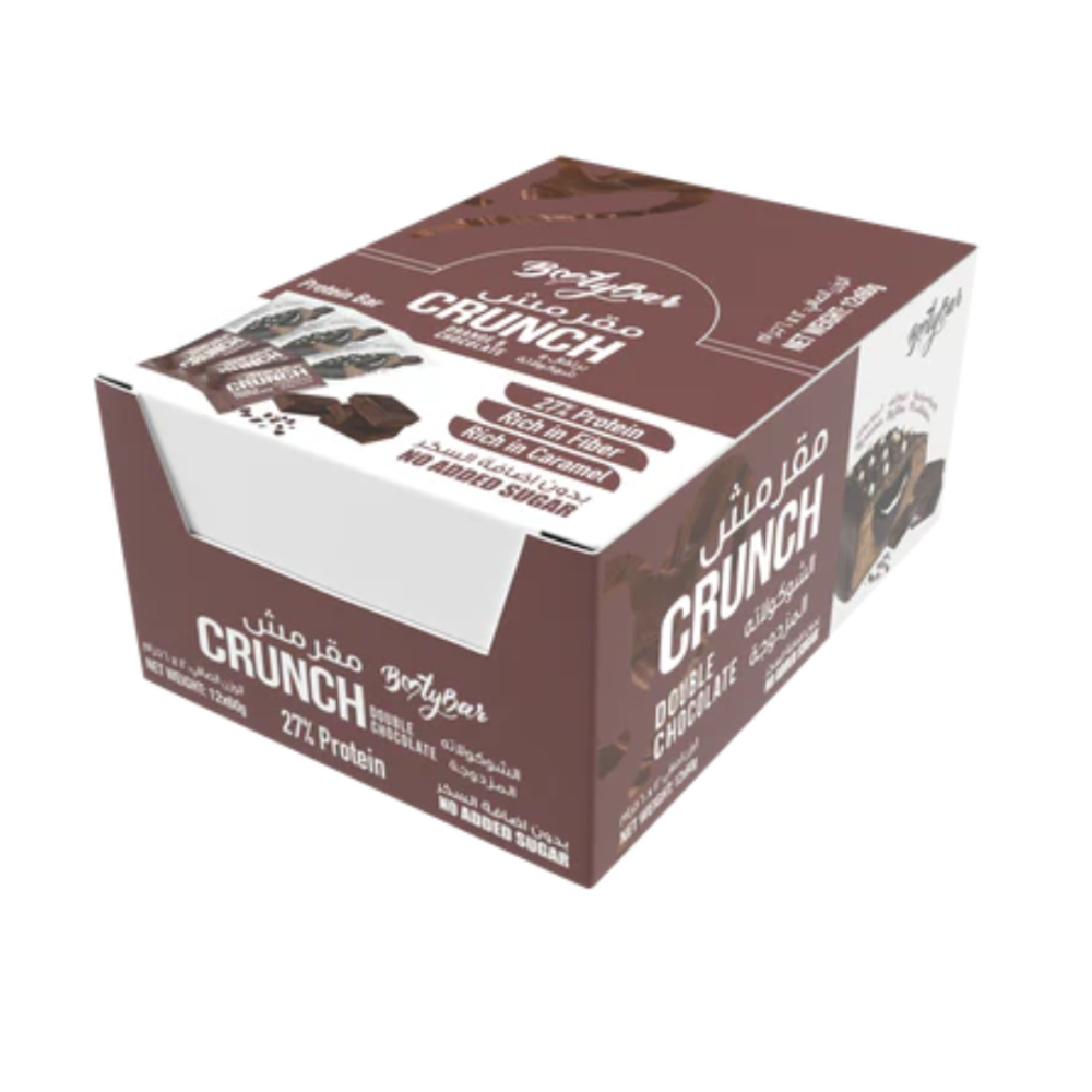 Packet Crunch Protein Bar Double Chocolate Flavor 60 Grams 12 Pieces