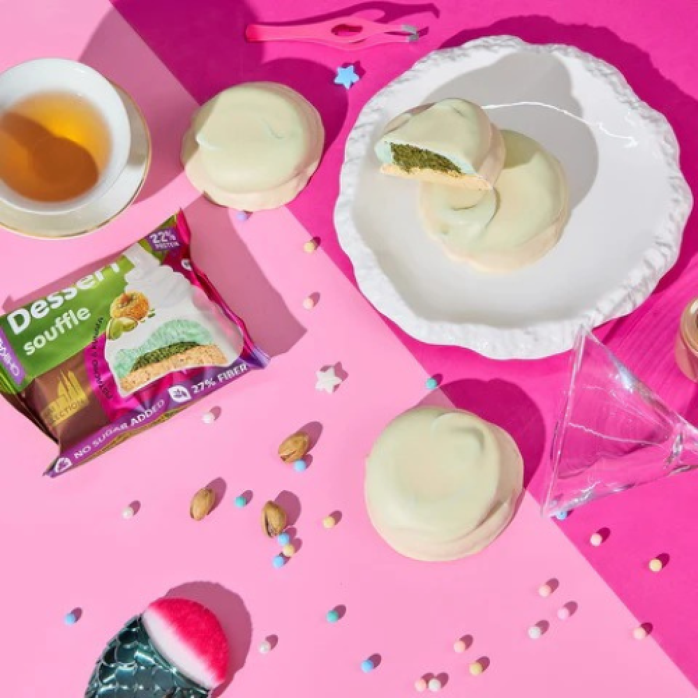 Chika Lab Protein Soufflé Cookies – Pistachio & Kunafa – 55g × 8