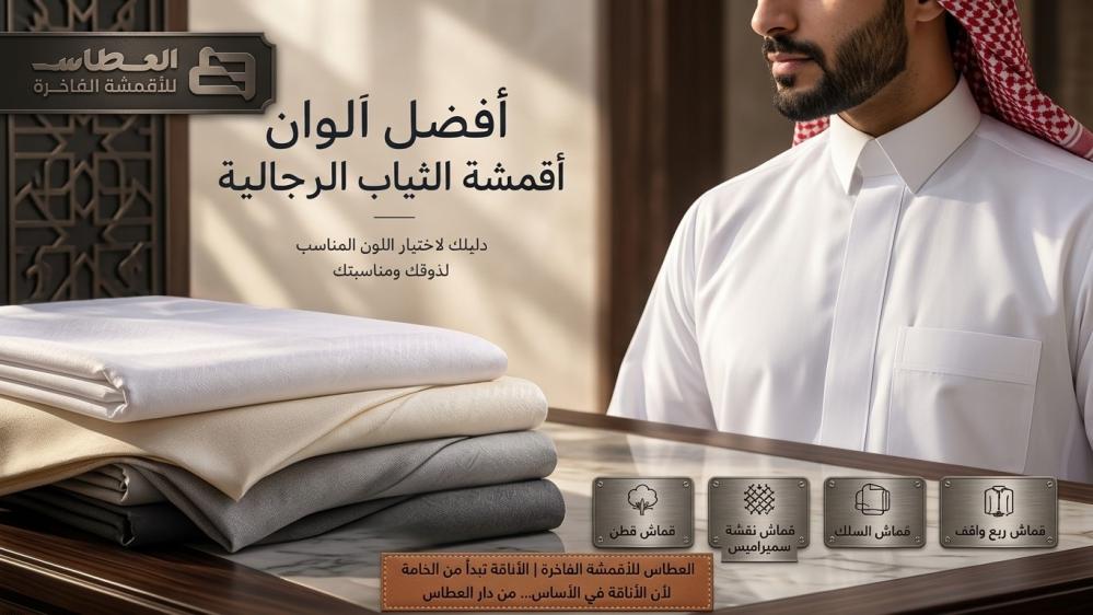 أفضل ألوان أقمشة الثياب الرجالية