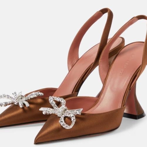 AMINA MUADDI Rosie 95 satin slingback pumps € 1,06...