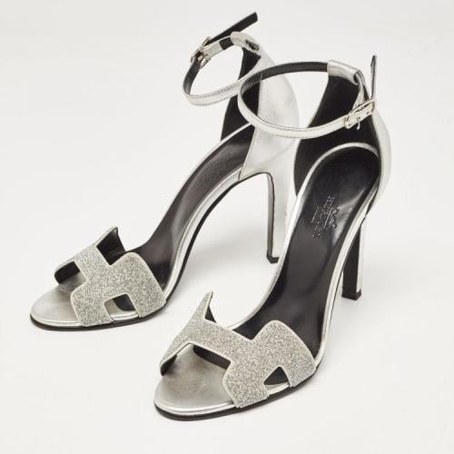 HeSh60- HERMES Suede Goatskin Crystal Premiere 105...