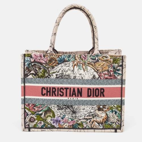 Dior Multicolor Embroidered Canvas Medium Book Tot...