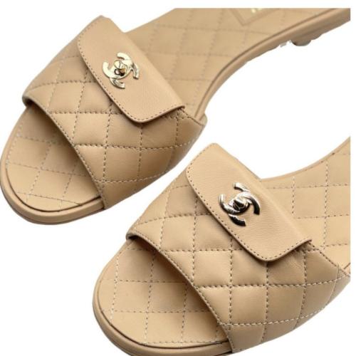 Chanel padded sandals