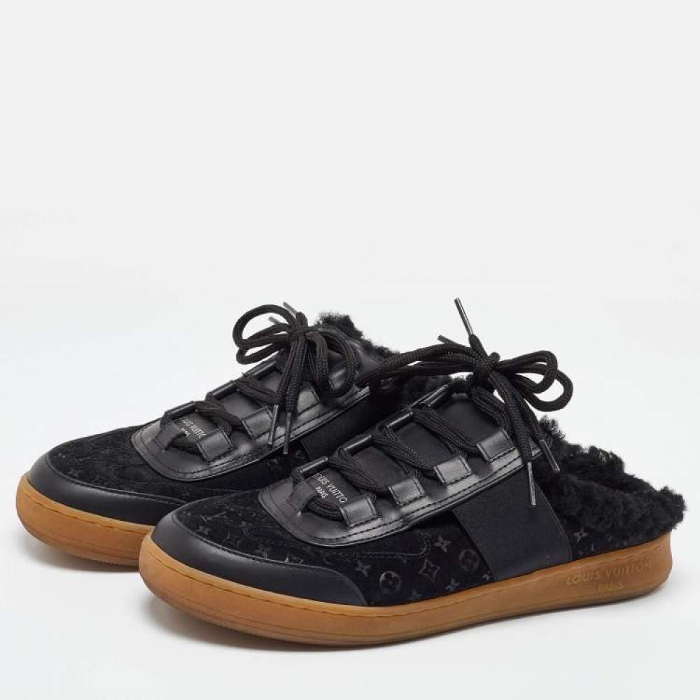 LVSh37 Ballet flats in paper straw with double leather eyelet straps