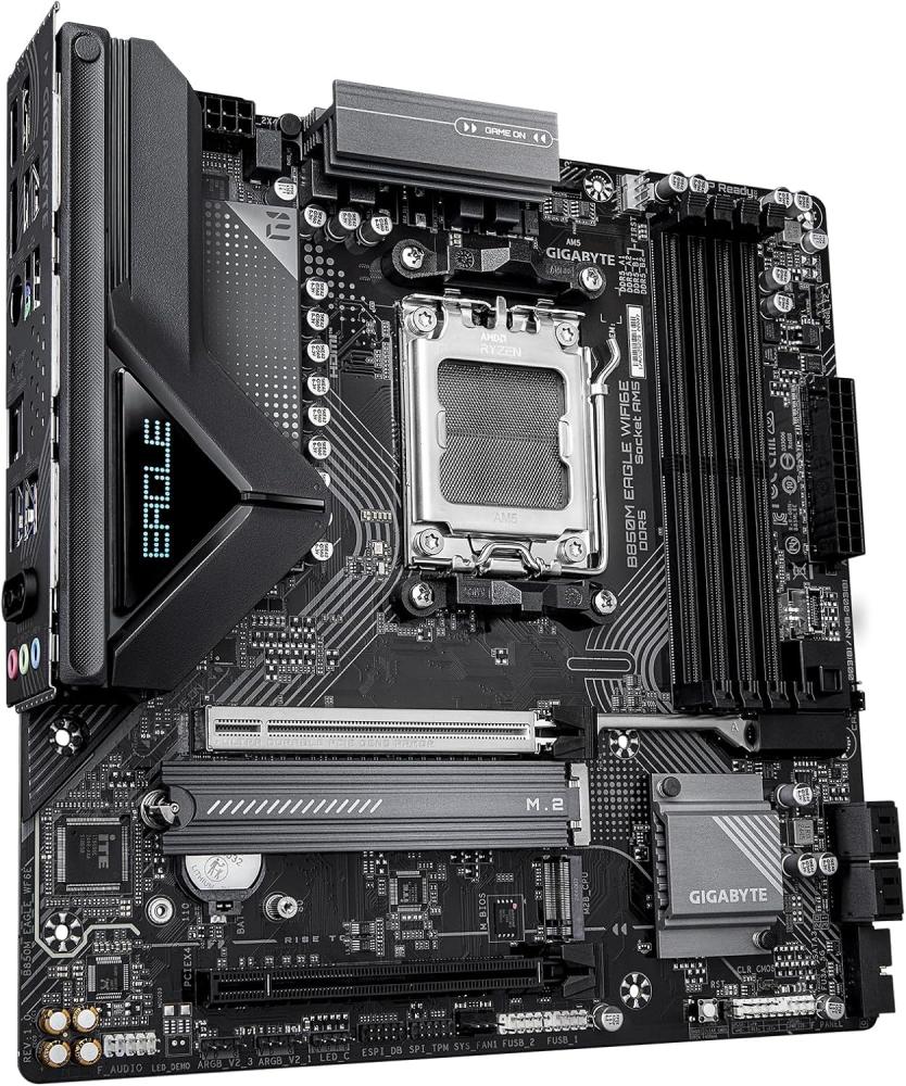 GIGABYTE B850M EAGLE WIFI6E ICE AM5 Micro ATX Motherboard, AMD
