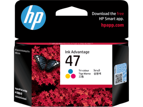 HP 47 TRI-COLOR ORIGINAL INK CARTRIDGE (6ZD61AE)