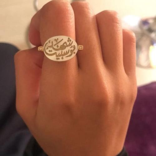 خاتم ملكي مرصع بلزركون البراق فضه ايطالي عياره 925