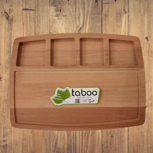لوح تقطيع من خشب الخيزران الطبيعي من taboo , مقاس...