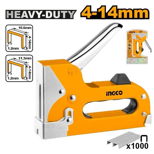 Heavy duty staple gun With 1000PCS nails مكبس تنجي...