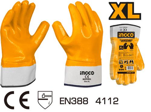 Nitrile Gloves,Fully Coated Gloves XLقفازات نيتريل...