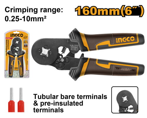 Ratchet crimpng plier 6" زرادية كبس الاطراف السلكي...