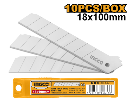 10 Pcs 18*100mm knife blades setشفرات طويلة 10 قطع