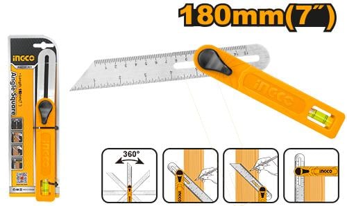 Angle square(7") With Horizontal bubble زاوية علام...