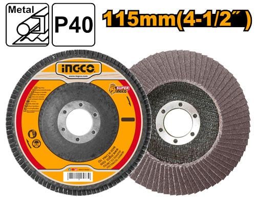 Flap disc 115mm4.5'' *22.2mm,P40ديسك تنعيم 4.5 بوص...