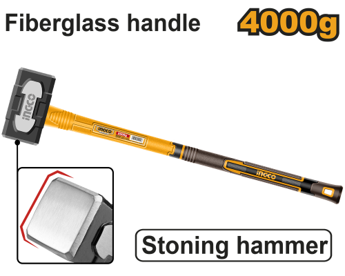 Innovated drop-forged hammer head 4000g مطرقة يد ف...