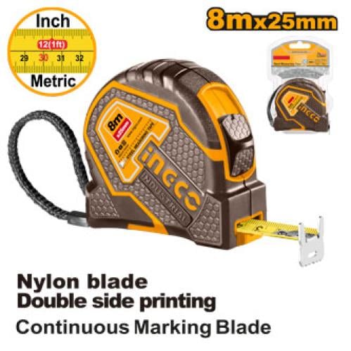 Steel measuring Heavy duty tape:8mx25mm With metri...
