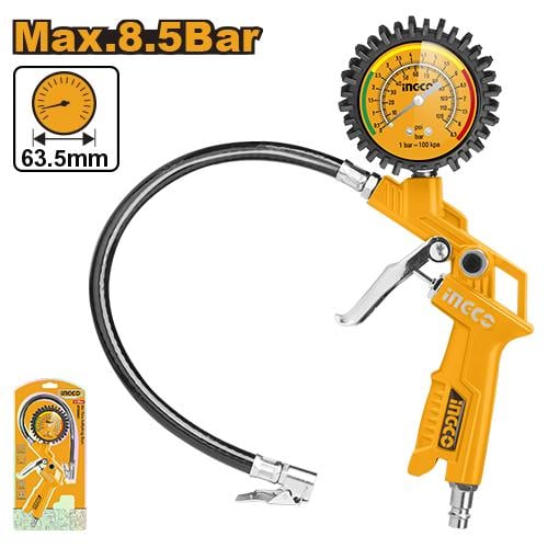 Air tire inflating gun 8.5Bar ساعة هواء لنفخ الإطا...