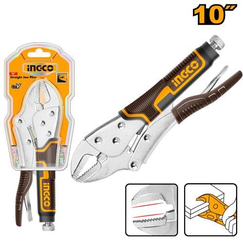 Straight jaw plier 10" زرادية كلابة كبس 10" راس مس...