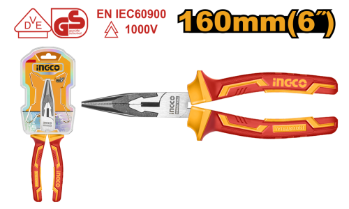 Insulated long nose pliers 6" زرادية بوز معزولة 6...