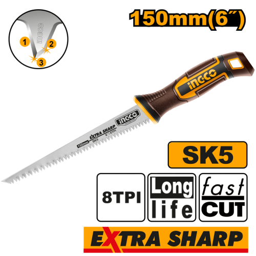 Wall board saw 6" منشار جبسن بورد 6 بوصة