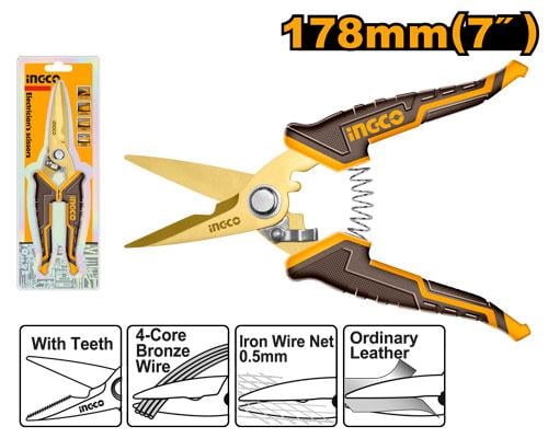 Electrician's scissors (7") stainless steel مقص ان...