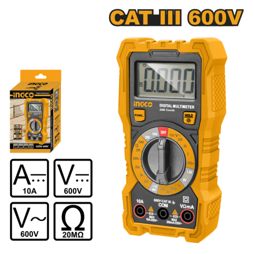 Digital Multimeter 600V LCD جهاز قياس رقمي 600 فول...