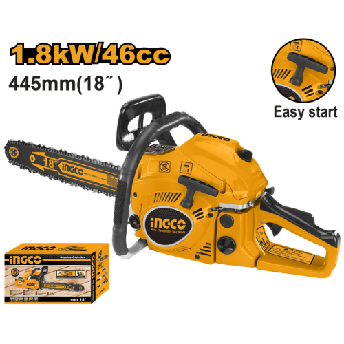 GASOLINE CHAIN SAW 18" 450MM OUTPUT 1800W منشار شج...
