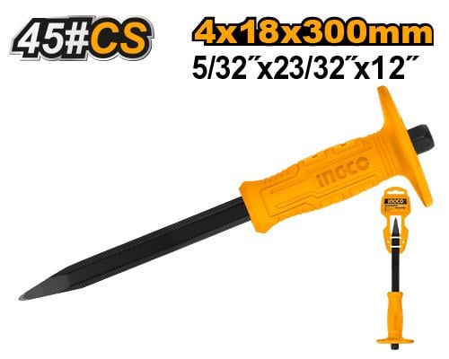 Concrete chisel with Handle 4*18*300mmازميل خرساني...